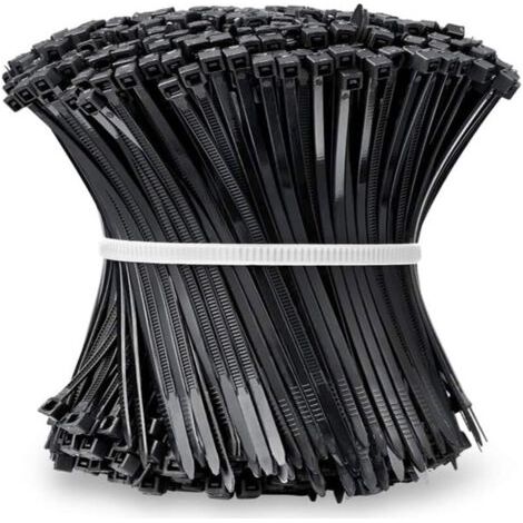 500er-pack Schwarze Nylon-kabelbinder, Breite 2,5 Mm, Länge 150 Mm, Standard-kabelbinder