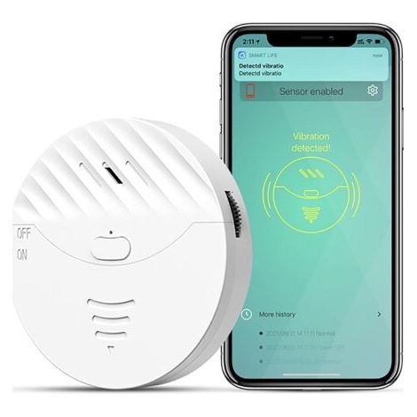Wlan-alarm Für Türen Und Fenster: Smarter Alarm Für Fenster, Vibrationssensoren Mit 130-db-alarm Und Warnungen Per Kostenloser App, Kindersicherheits-alarmsensor Für