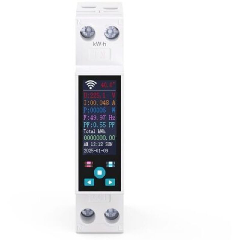 Elektrischer Wlan-rechner, Din-schienen-kommutator, 1p+n/150 A/230 Vac, Wlan-energierechner-smart-meter-switch-timer, Kompatibel Mit Alexa, Abschluss Von Energierechnern