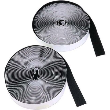 Doppelseitiger Selbstklebender Kratzer, Stark Haftend, 20 Mm X 8 M, Selbstklebender Klettstreifen, Für Fotorahmen, Teppiche, Moskitonetze, Klettband