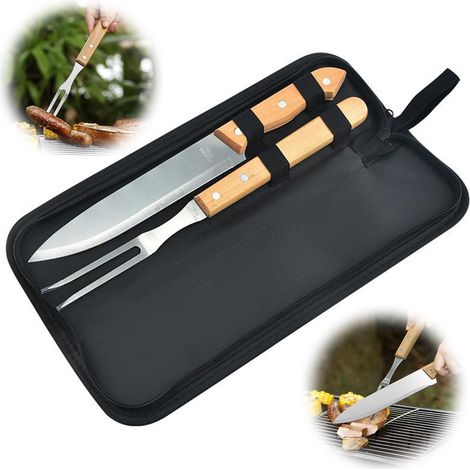 Ensemble Von Grillutensilien – Grillzubehör Aus Rostfreiem Edelstahl Für Den Außenbereich – Set Mit Grill Und Grill Zum Essen – Geschenkidee Für Männer (set Aus 2 Teilen)