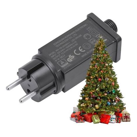 Netzteil Für Lichtgirlanden – 12-v-netzteil, Eu-stecker Für Lichtgirlanden, Ip44 Wasserdichter Transformator Für Decora