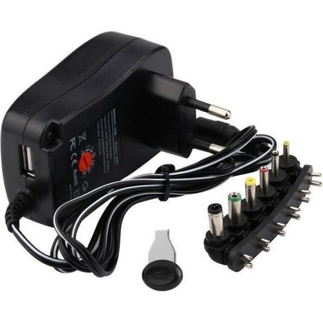 30w Eu Universal Ac - Dc Netzteil Stecker 6 Ladegerät Adapter 3v-12v Adapter@cd252
