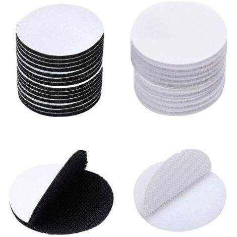 Runder Kratzaufkleber – 60 Stück, 30 Mm Klettverschluss, Für Papier, Kunststoff, Glas, Leder, Metall – Transparent