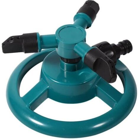 360° Drehbarer Sprinkler Mit 3 Düsen, Große Reichweite Für Rasen, Garten, Schlauch Im Lieferumfang Enthalten, Einfach Zu Installieren