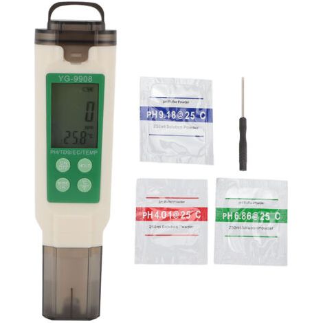 Wasserqualitätstest 4 Und 1 Für Aquarien Zur Messung Von Ph, Tds, Ec Und Temperatur.
