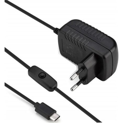 Ladegerät – Unbekannte Marke – Raspberry Pi 4 Modell B – 5 V 3 A – Usb Typ C – Ein/aus-schalter
