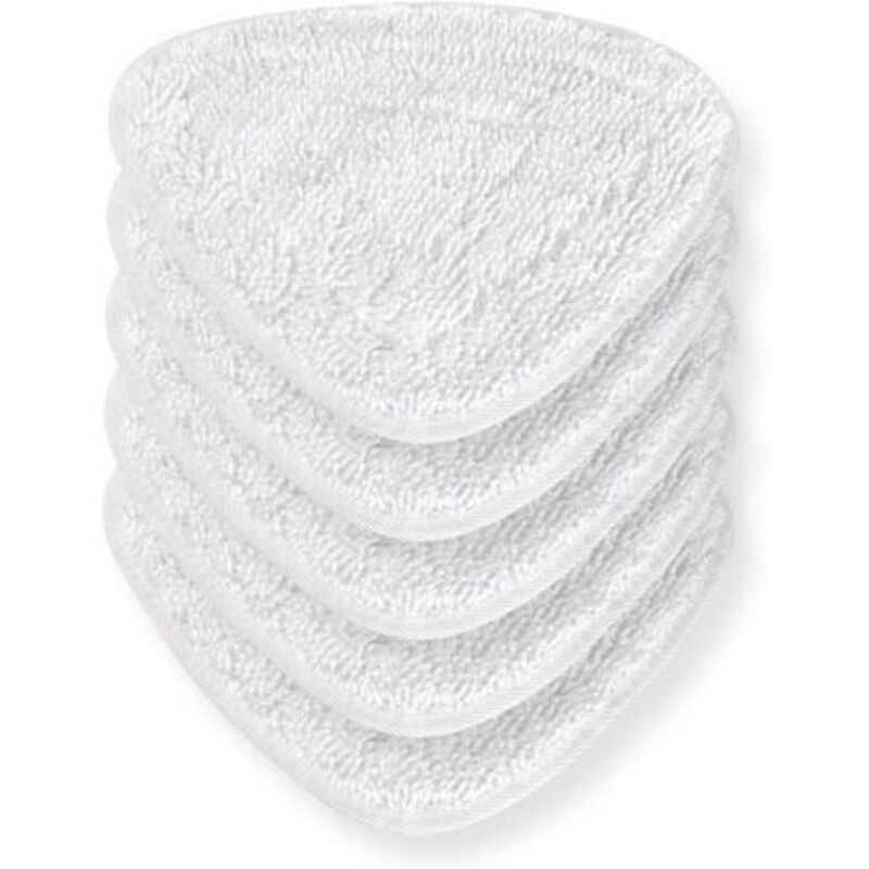 Lot Von 6 Ersatzgehäusen Für Vileda-reinigungsdampfer, Steam Pour Chiffons In Fiber Super Fine Vileda – Langlebiges Und Parfaitiertes Parfait – Lavables – Wiederverwendbare Produkte (weiß)