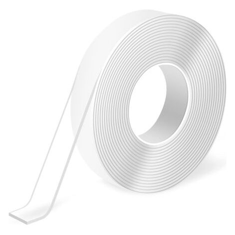 Extra Starkes Doppelseitiges (3 Meter), Robustes Doppelseitiges Klebeband, Spurlos, Entfernbar, Wiederverwendbar, Waschbar