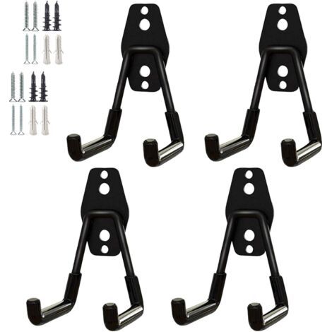 4er-pack Robuste Garagenhaken, Praktische Aufbewahrungshaken, Gartenwerkzeug-aufbewahrungsorganisator, Wandhaken Aus Stahl (kleiner U-haken)