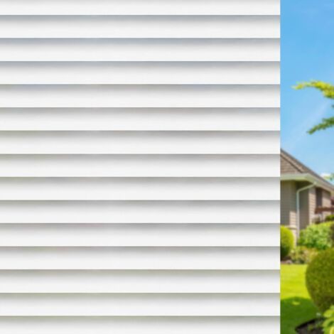 30 X 200 Cm Sichtschutz-fensterfolie, Fensterladen-muster, Verdunkelungsfolie, Sichtschutzfenster, Elektrostatisch Klebendes, Mattiertes Anti-uv-glas Für Zuhause, Schlafzimmer, Badezimmer, Büro