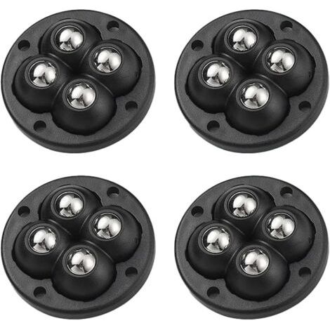 4 Stück Selbstklebende Sphärische Räder, Mini-360-grad-räder, Universell