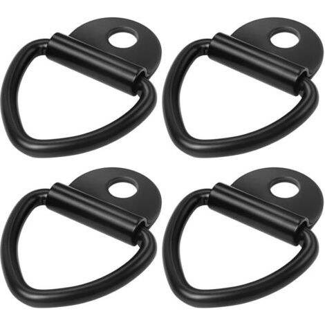 Lot De 4 Anneaux D'Arrimage En V - Boulons En Acier Robuste Pour Camion, Remorque, Chargement, Bateau (1000 Kg)