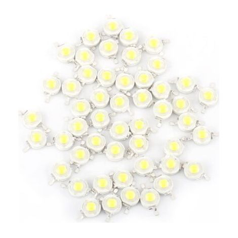 50 Stück 1 W Smd-led-chipperlen Für Heimstrahler, Hohe Leistung, Kühles Weiß