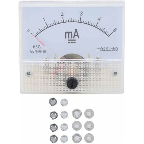 Dc 0-5ma Zeiger Strom Panel Meter Messgeräte Amperemeter Tester Messgerät