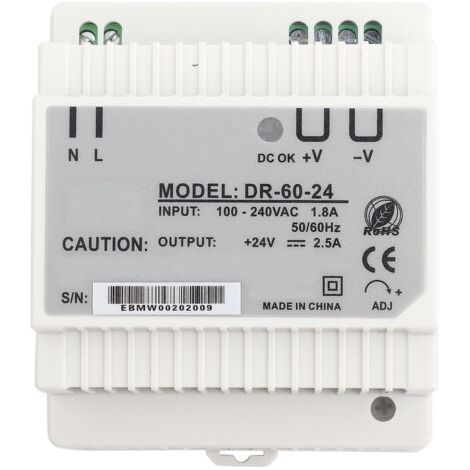 Dr-60-24 60 W 24 V Din-schienen-ac/dc-schaltnetzteil Mit Einzelausgang