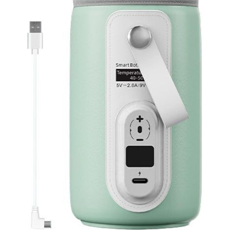 Tragbarer Chauffe-lait Für Babys, Chauffe-lait Anti-fuite, Chauffe-lait Rapide Mit Temperaturregelung, Wiederaufladbar Über Usb Für Camping, Auto, Reisen Und Das Haus, Lait