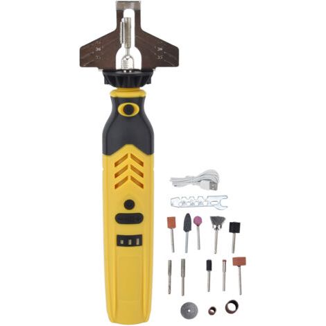 Kettensägen-schärfset, Dc3,6 V 1500 Mah, Kettensägen-schleifwerkzeug-set, Usb-sägeschärfer, Kettenschleifmaschine
