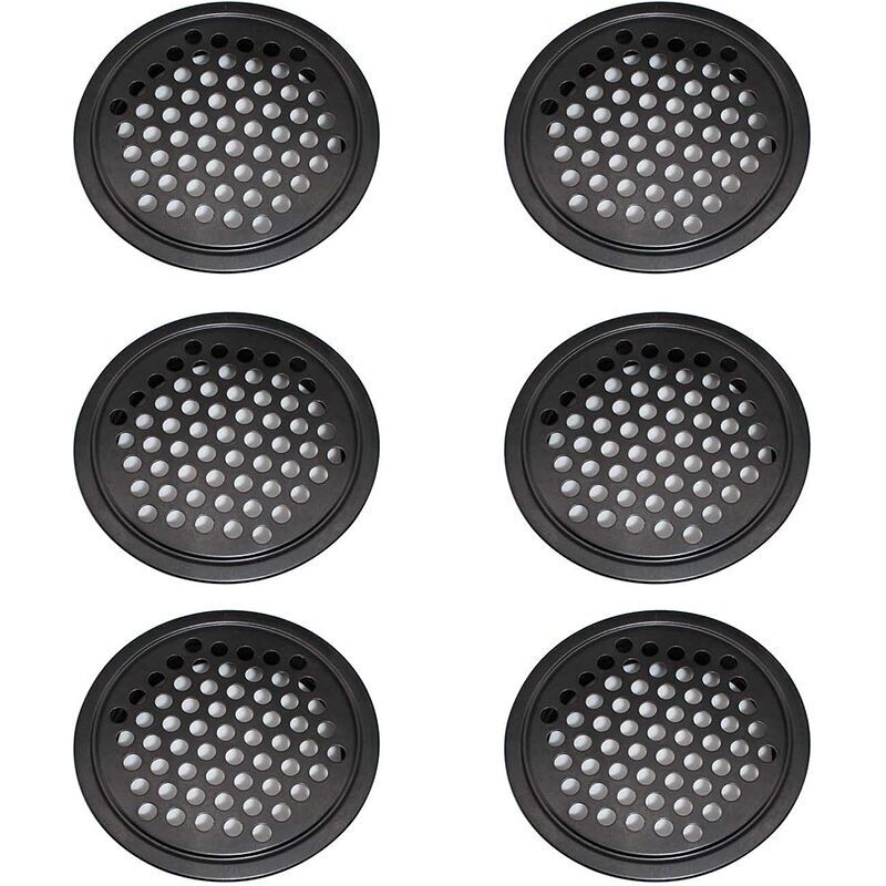 6 Stück Lüftungsgitter Aus Rostfreiem Edelstahl. Lüftungsgitter Für Garde-robe – Lüftungsgitter 60 Mm, Rundes Lüftungsgitter Für Cuisine-fei Yu