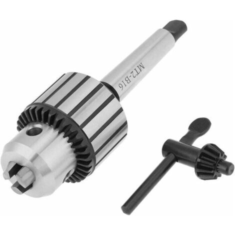 Mt2-b16 Bohrfutter 1–13 Mm, Bohrfutter Aus Hartmetallstahl, 13 Kegel Cm2, Bohrfutter Mit Schlüsselzahnrad, Bohrfutter Mit Bohrfutterschlüsseldrehung Zum Zentrieren
