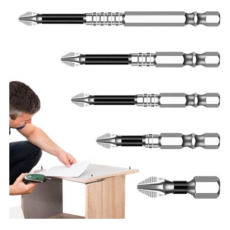 Präzisions-schraubendreher-set – 6-teiliges Magnetisches Chrom-vanadium-bit-set – Rutschfester Ersatz-schraubendreher Für Elektronische Reparaturen, Bastler Und Profis
