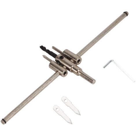30–300 Mm Verstellbares Silbernes Kreisförmiges Lochsägen-bohrer-set, Holzbearbeitungs-diy-werkzeug