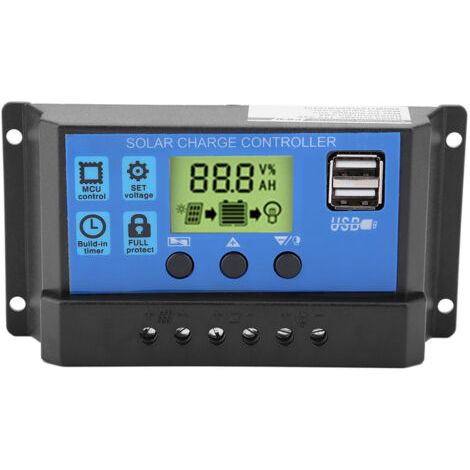 Pwm 12v 24v Dual Usb Solar Panel Laderegler Lcd Display 20a (yjss-20a)