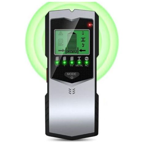 Kabeldetektor, 5-in-1-wanddetektor Mit Lcd-display, Wandmontierter Metalldetektor, Materialdetektor Mit Audioalarm, Holz, Metall, Ac-wanddetektor