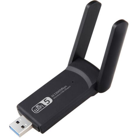 Wlan-dongle, Leistungsstarkes Wlan, Ac1300 Mbit/s, Usb 3.0, Dualband-wlan-antenne, 2,4 G/5 Ghz, Wlan-dongle Für Pc/laptop/desktop/tablet, Kompatibel Mit Windows 11/10/8/7/xp, Mac Os