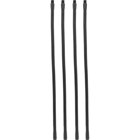 Jeffergarden 4 Stück 10 Mm Gauge Flexibler Aluminium-schwanenhals-lampenschlauch Für Tisch-schreibtischlampen-beleuchtungsarmaturen, 45 Cm