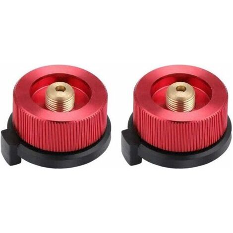 Campingkocher-anschluss, 2 Stück Camping-gas-adapter, Gasdosen-adapter, Herd-anschluss Für Campingkocher, Brenner, Herd (rot) – Fei Yu
