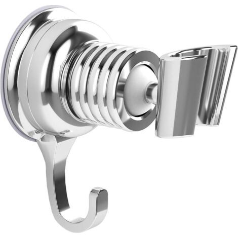 Abs-brausehalter Mit Saugnapf – Maximale Belastung 5 Kg – Werkzeuglose Montage – Elegantes Chrom-finish – 360° Drehbare Wandverstellung