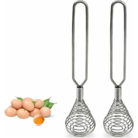 Edelstahl-ei-schneebesen Zum Mischen Von Eiern, Milchsaucen, Schneebesen, Schneebesen, Mixer, Schneebesen, Mixer, Rotierender Schneebesen, Mixen, Küchenutensilien, 2 Stück – Fei Yu