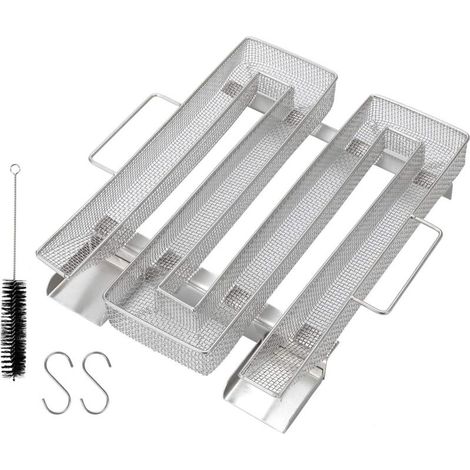 Fumée-generator Aus Rostfreiem Edelstahl – Kompatibel Mit Allen Räucheröfen – Abmessungen 22,5 X 17,5 X 4,5 Cm – Räucherung Dauert Nur 20 Stunden