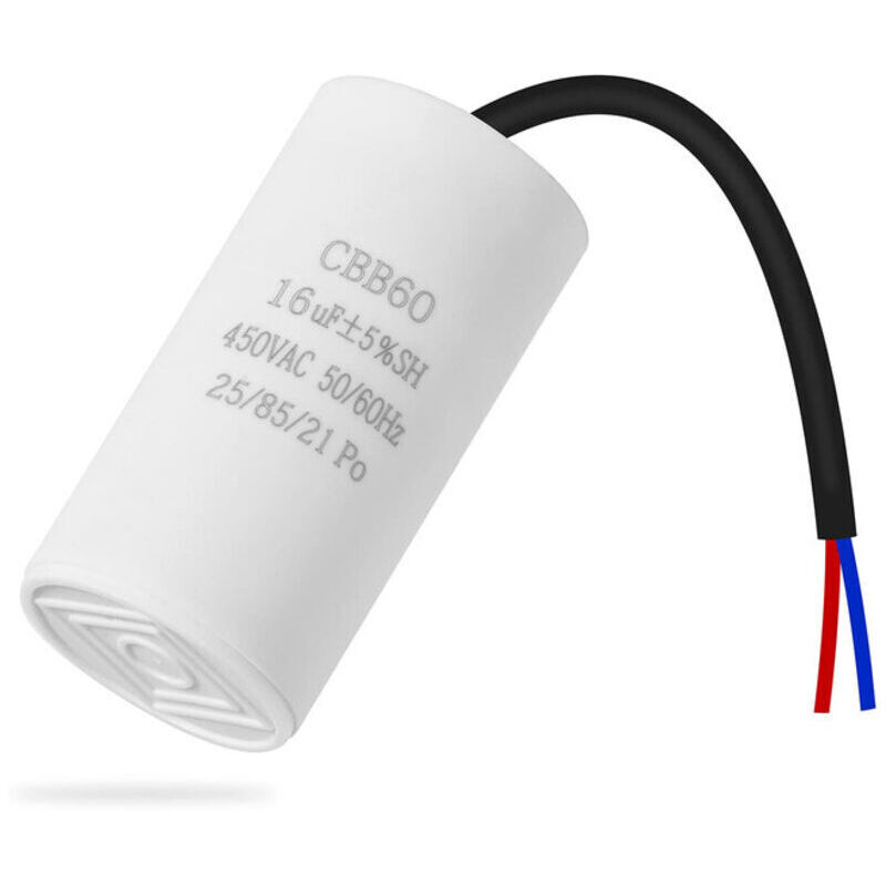 Cbb60 16uf 450v Kondensator – 50/60hz Elektromotorstart – Kompatibel Mit Kompressoren Und Wasserpumpen – Einfache Installation