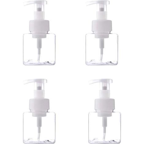 4 Stück 250 Ml Transparente Kunststoff-spenderbox, Manueller Seifenspender, Seifenspenderbox, Geeignet Für Flüssigseife Und Händedesinfektionsmittel –