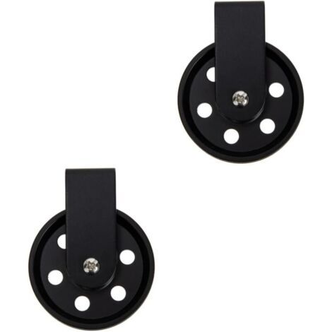 Uonlytech 2 Stück Beleuchtungszubehör Pendelleuchte, Riemenscheibenrad, Schwarze Wandleuchten, Wandleuchte, Eisenrad, Retro-rad, Krähen, Wagenräder, Außenkabel, Schmiedeeisen