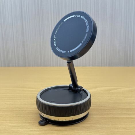 Saugnapf, Faltbarer Magnetischer Autotelefonhalter, Autohalter Mit 360°-metallarm, Vakuum-autotelefonmagnet