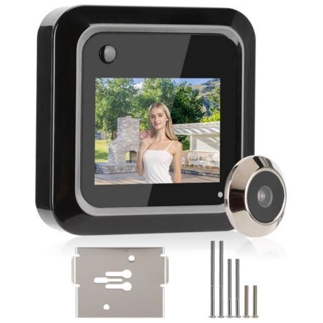 2,4-zoll-smart-türspion – Tft-lcd-bildschirm – 0,3 Mp 95°-weitwinkelkamera – Fotoaufzeichnung – Einfache Installation