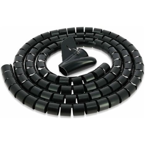 Spiralmantel Für Elektrokabel 22 Mm X 10 M – Kabelschutz Aus Polyethylen – Temperatur -50 °c Bis 80 °c – Für Büros Und Beengte Räume