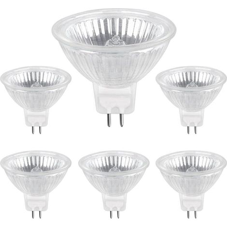 Ampoule Halogene Gu5.3 35w 12v, 400lm Blanc Chaud 2700k Dimmbar, Ampoule Spot Halogen Mr16, 6er-pack