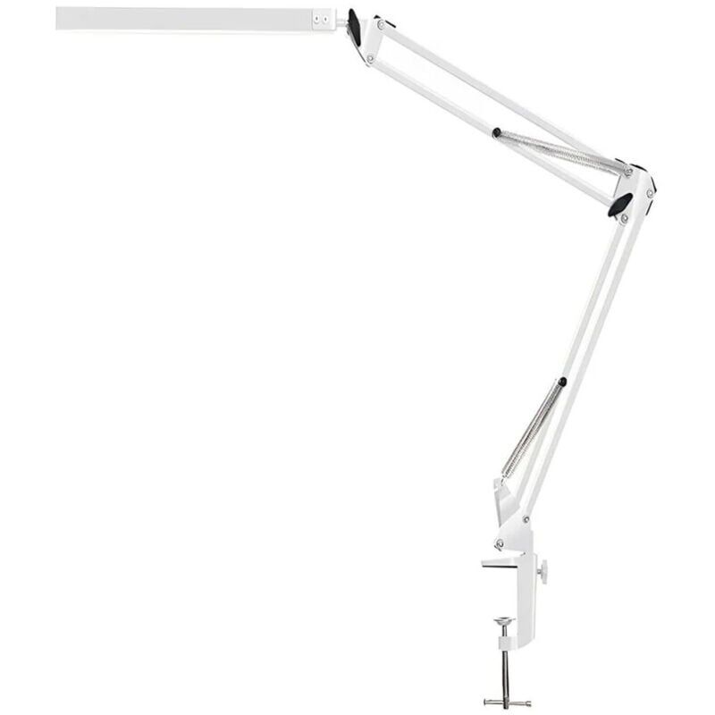 Büro-led-lampe Mit Variabler Intensität, 14 W, Biegsame Tischlampe Mit Pinzette, 10 Helligkeitsstufen X 3 Farbmodi, Lichtschutz, Für Vortrag Und Arbeit, 5 V/2 A, Ce-zulassung