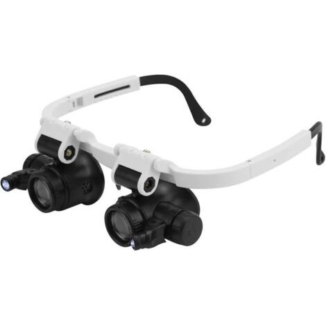 Lupe Mit 2 Led-leuchten, Juwelier-lupe Zur Kopfmontage, 8-fach, 15-fach, 23-fach Vergrößert, Zum Reparieren, Lesen Von Schmuck, Uhren
