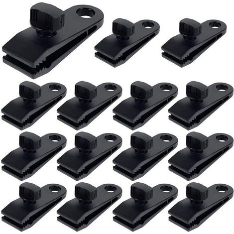 Planen-clips, Clip-zelte, Kunststoff-bache-sécurise-multifunktions-klemmen, Zubehör Für Outdoor-planen, Camping Und Freiluft, 15 Stück