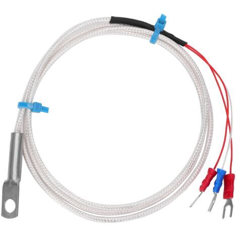 Pt100 Temperatursensor Sonde Thermistor Messung Rundloch Patch Typ 5m