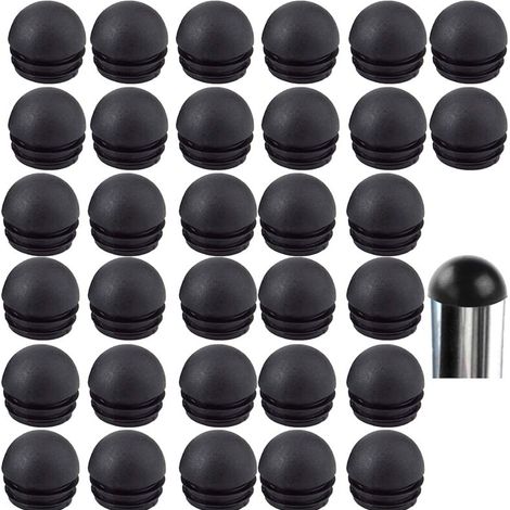 Embout Bouchons Pour Tube De Chaise De Rond Noirs Embout Entrant Rond Pour Pied De Chaise Embout Pied De Chaise Caoutchouc Pied De Chaise Protection 32 Stück (25mm)