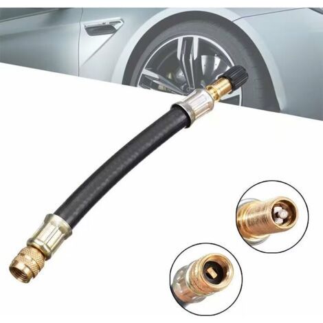 Flexible Reifenfüllverlängerung 210 Mm – Schwarze Gummispitze – Kompatibel Mit Pkw Und Nutzfahrzeugen