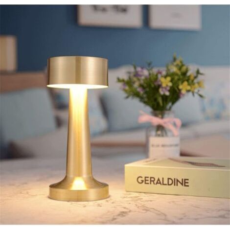 Dimmbare Tischlampe, Wiederaufladbare Kabellose Tischlampen Mit Berührungssensor, 3 Helligkeitsstufen, 3 W Led-nachtlampe Für Nachttische, Couchtische