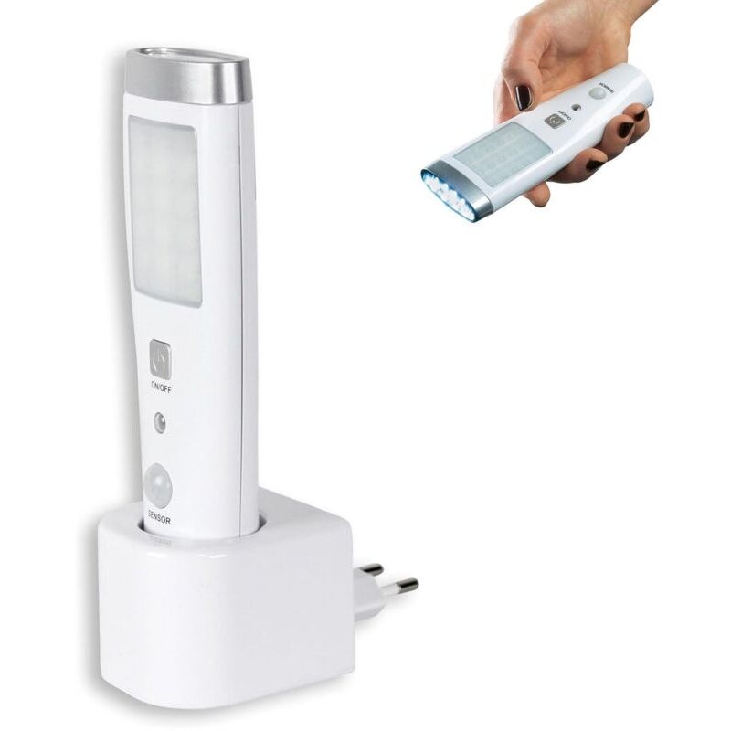 Led-taschenlampe, Induktions-dringungslampe, Anwesenheitserkennungs-winkelerkennungslampe, 60°, 15 Leds, Wiederaufladbare Batterie, Weiß.