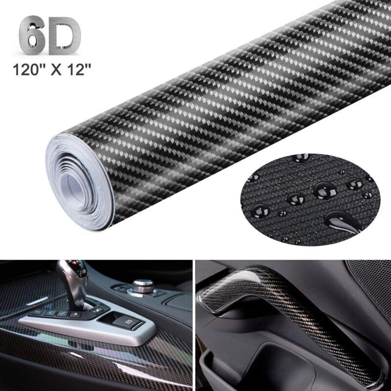 3 M X 0,3 M Automobil-klebefolie – Wasserfestes Carbonfaser-vinyl – Einfache Blasenfreie Anbringung – Für Autos, Motorräder Und Computer
